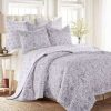 Quilt Bedding Sets * | New Homthreads Rachelle Quilt Set Gray