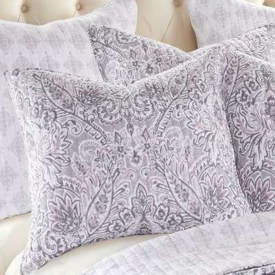 Quilt Bedding Sets * | New Homthreads Rachelle Quilt Set Gray