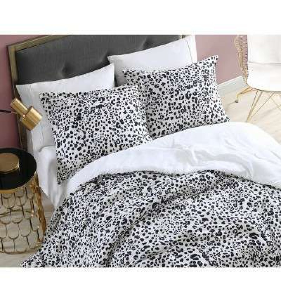 Duvet Cover Bedding Sets * | Promo Water Leopard Duvet Cover Set Betseyville Natural Beige