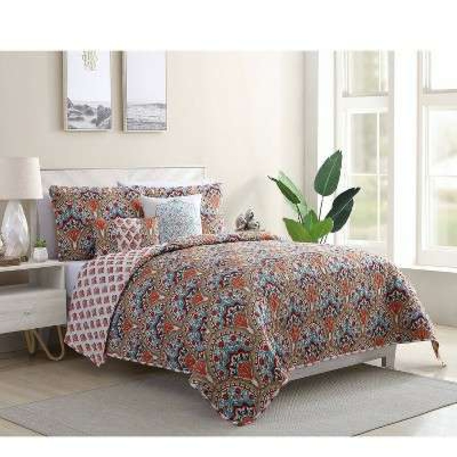 Quilt Bedding Sets * | Top 10 Paiten Quilt Set Vcny Red