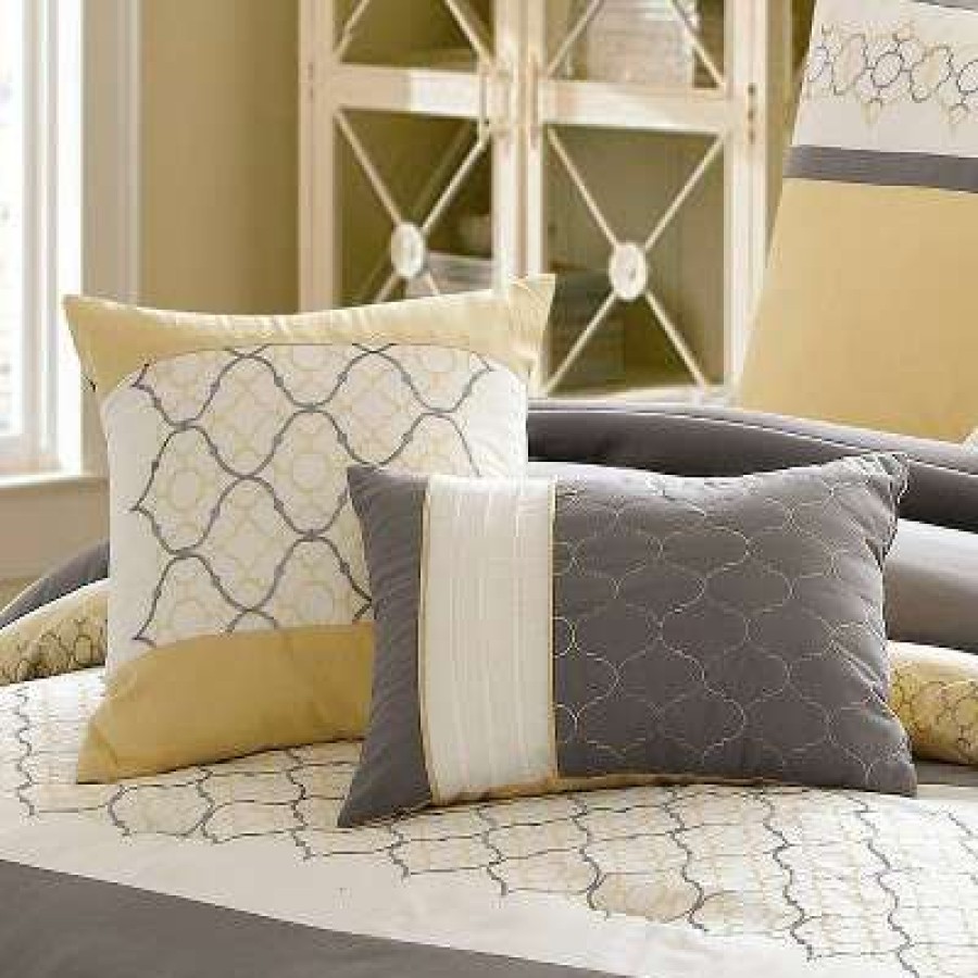 Comforter Bedding Sets * | Promo Verdugo Comforter Set Riverbrook Home Yellow/Gray