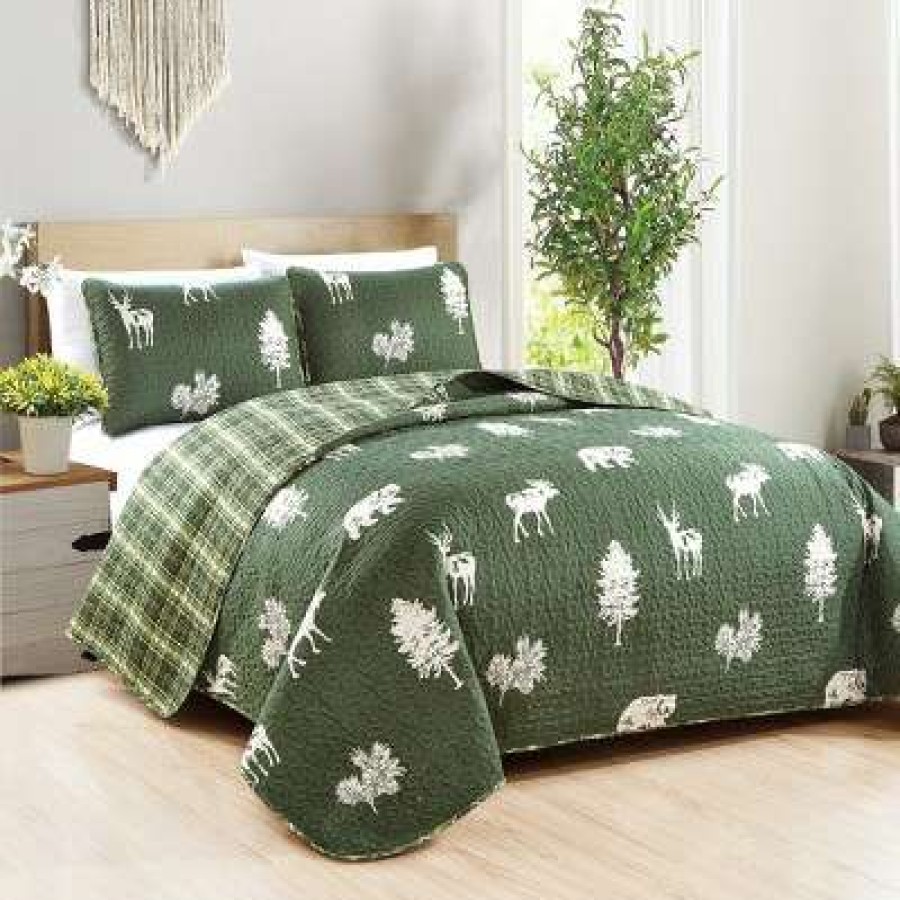 Quilt Bedding Sets * | Wholesale Great Bay Home Rio Ridge Lodge Reversible Quilt Set