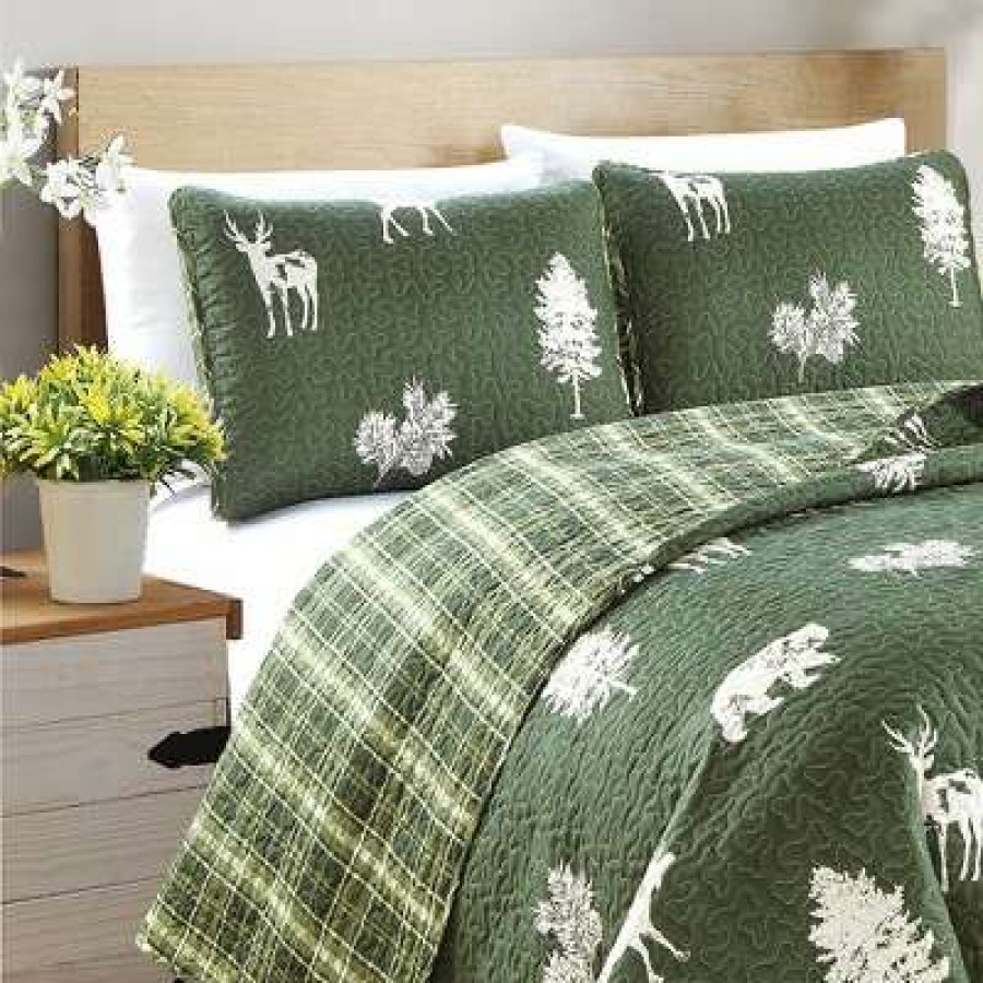 Quilt Bedding Sets * | Wholesale Great Bay Home Rio Ridge Lodge Reversible Quilt Set