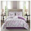 Comforter Bedding Sets * | Cheapest Madison Park Purple Rowan Complete Comforter