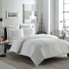 Comforter Bedding Sets * | Brand New Variegated Pleats Comforter Set White City Scene