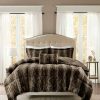 Comforter Bedding Sets * | Outlet Madison Park Marselle Brushed Faux Fur Comforter Set