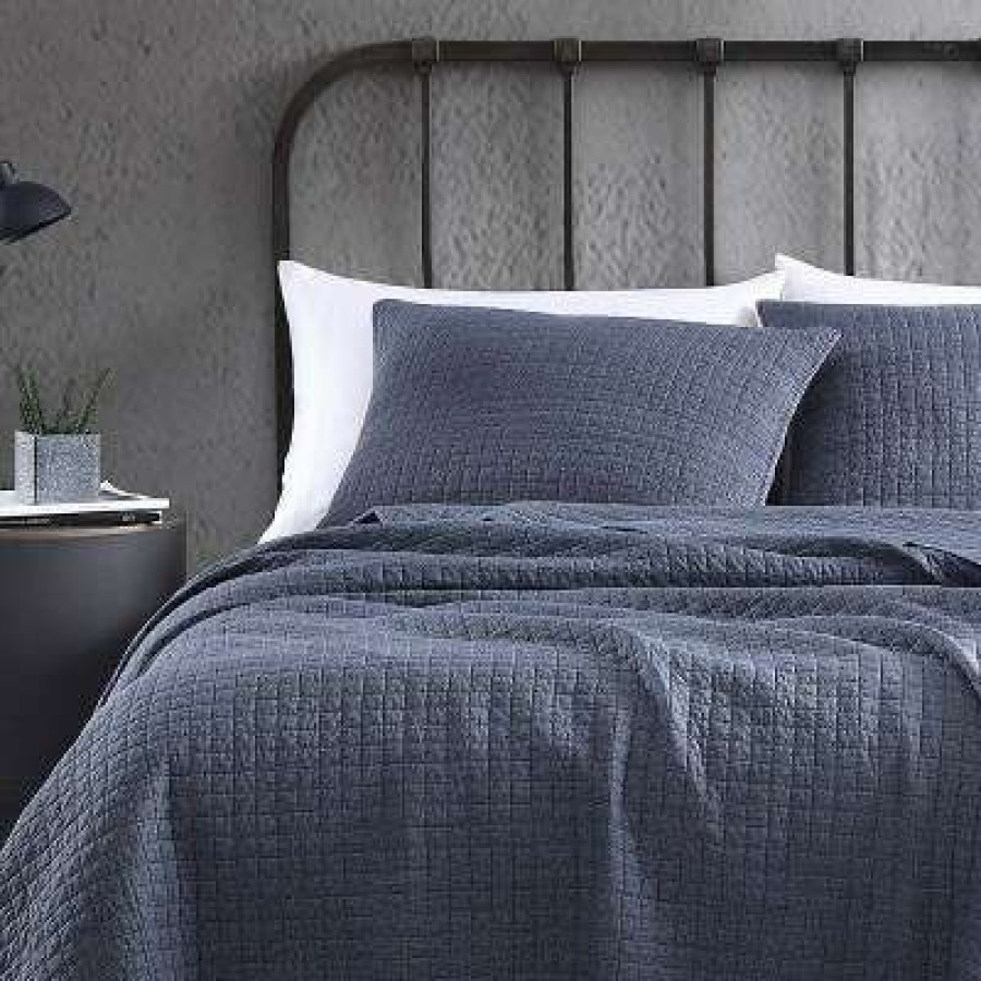 Quilt Bedding Sets * | Top 10 Cloud Solid Quilt & Sham Set City Scene Gray