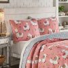 Quilt Bedding Sets * | Outlet Llama Drama Quilt Set Coral Vue