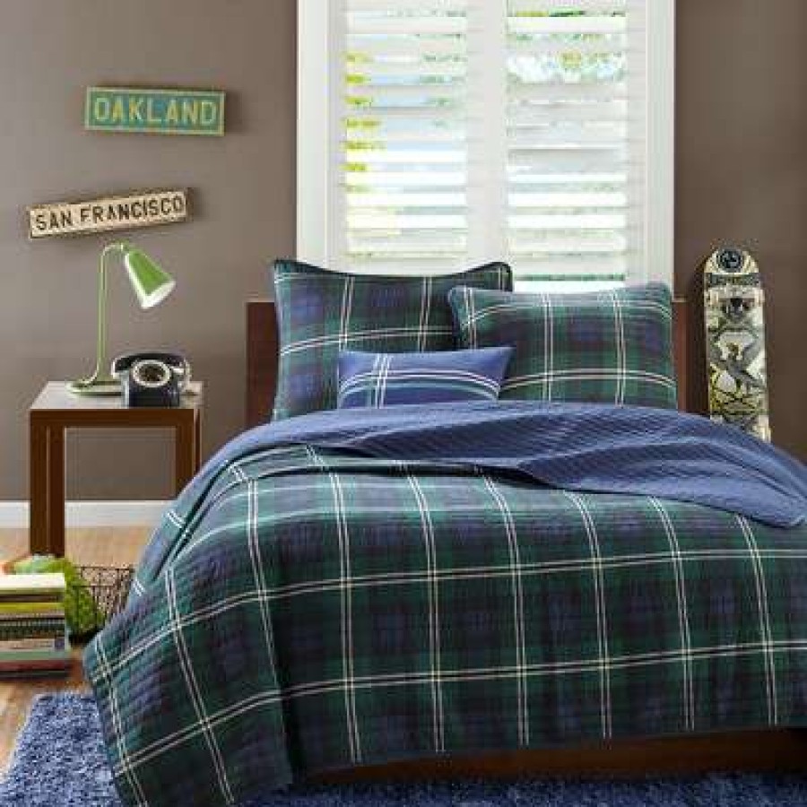 Bedding Collections * | Buy Mi Zone Bradley Plaid Bedding Collection