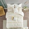 Comforter Bedding Sets * | Brand New Urban Habitat Full/Queen Ari 5 Piece Cotton Jacquard Comforter Set Yellow