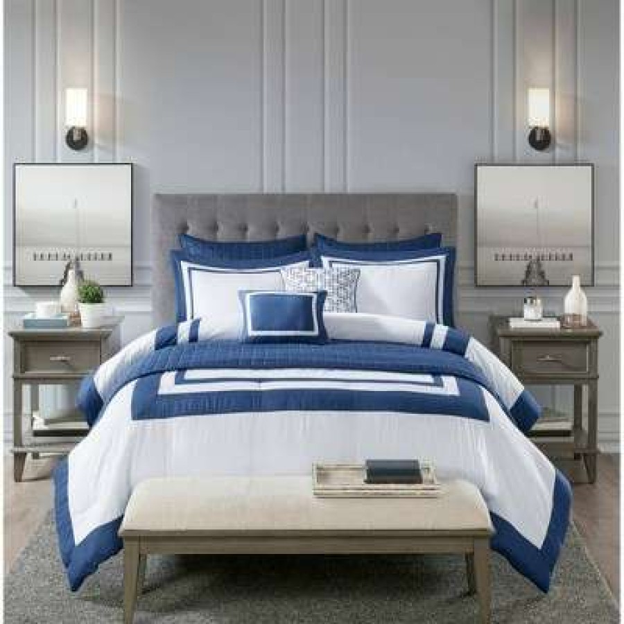 Comforter Bedding Sets * | Top 10 Madison Park Lawrence Comforter And Coverlet Set