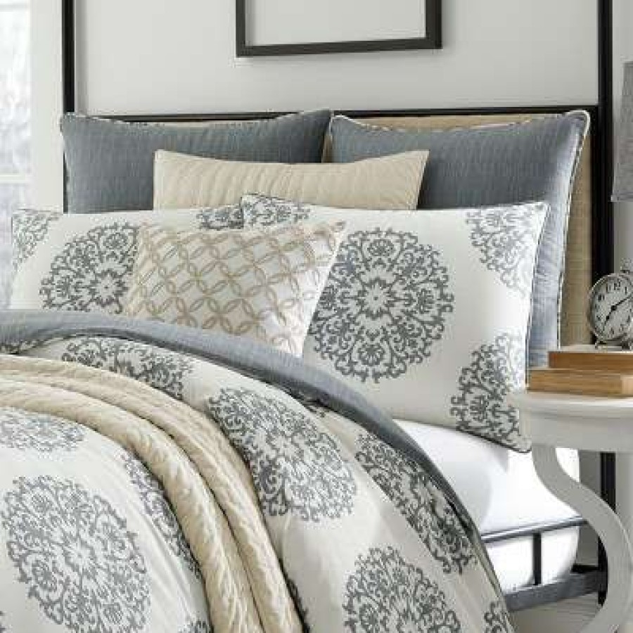 Duvet Cover Bedding Sets * | Best Pirce Gray Bristol Duvet Cover Set Stone Cottage