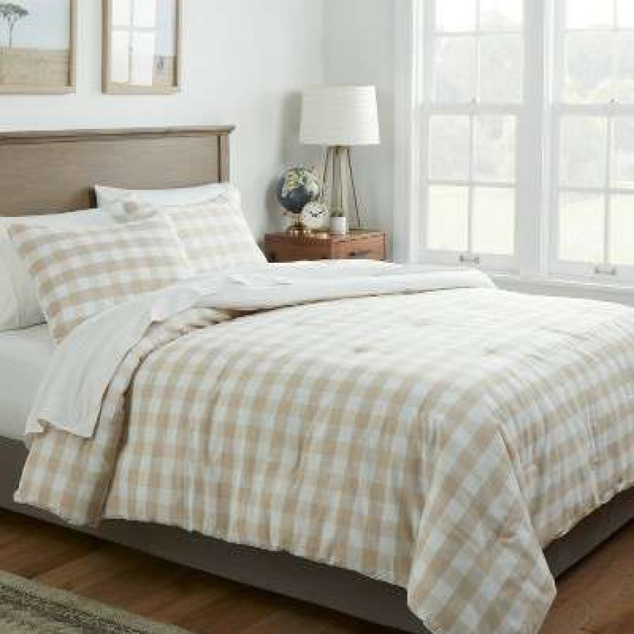 Comforter Bedding Sets * | Best Deal Yarn-Dyed Gingham Comforter & Sham Set Threshold