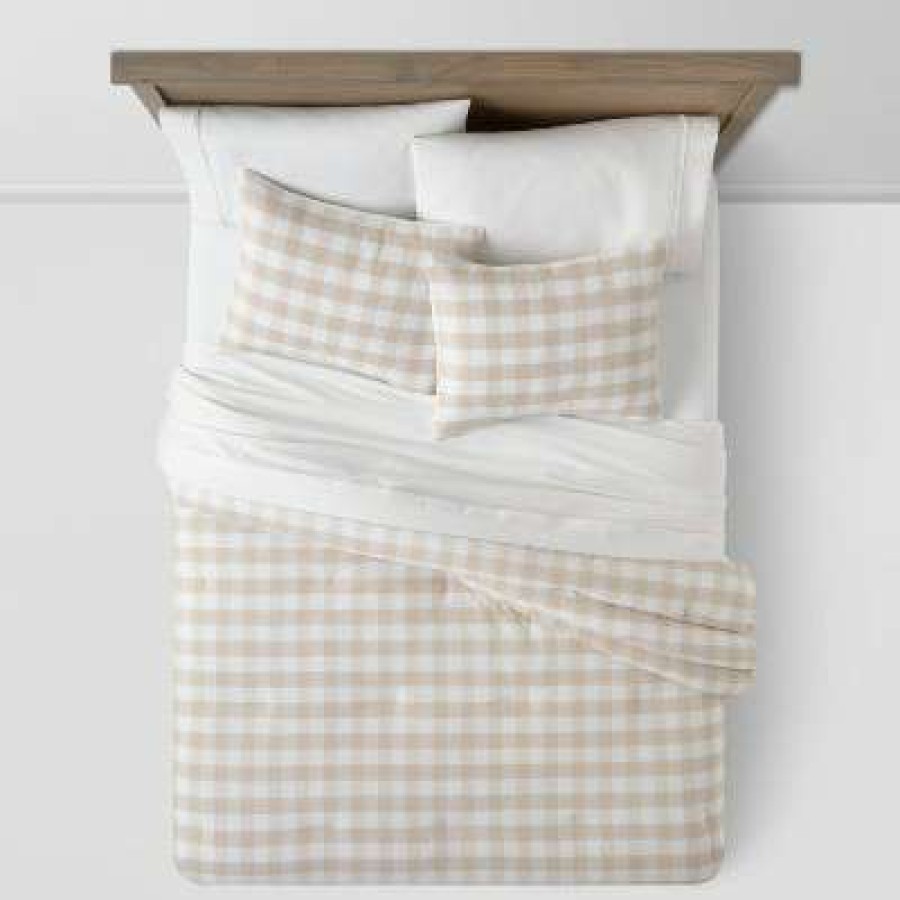 Comforter Bedding Sets * | Best Deal Yarn-Dyed Gingham Comforter & Sham Set Threshold