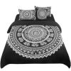 Duvet Cover Bedding Sets * | Buy 5 Pcs Polyester Bohemian Bedding Sets King Black Piccocasa