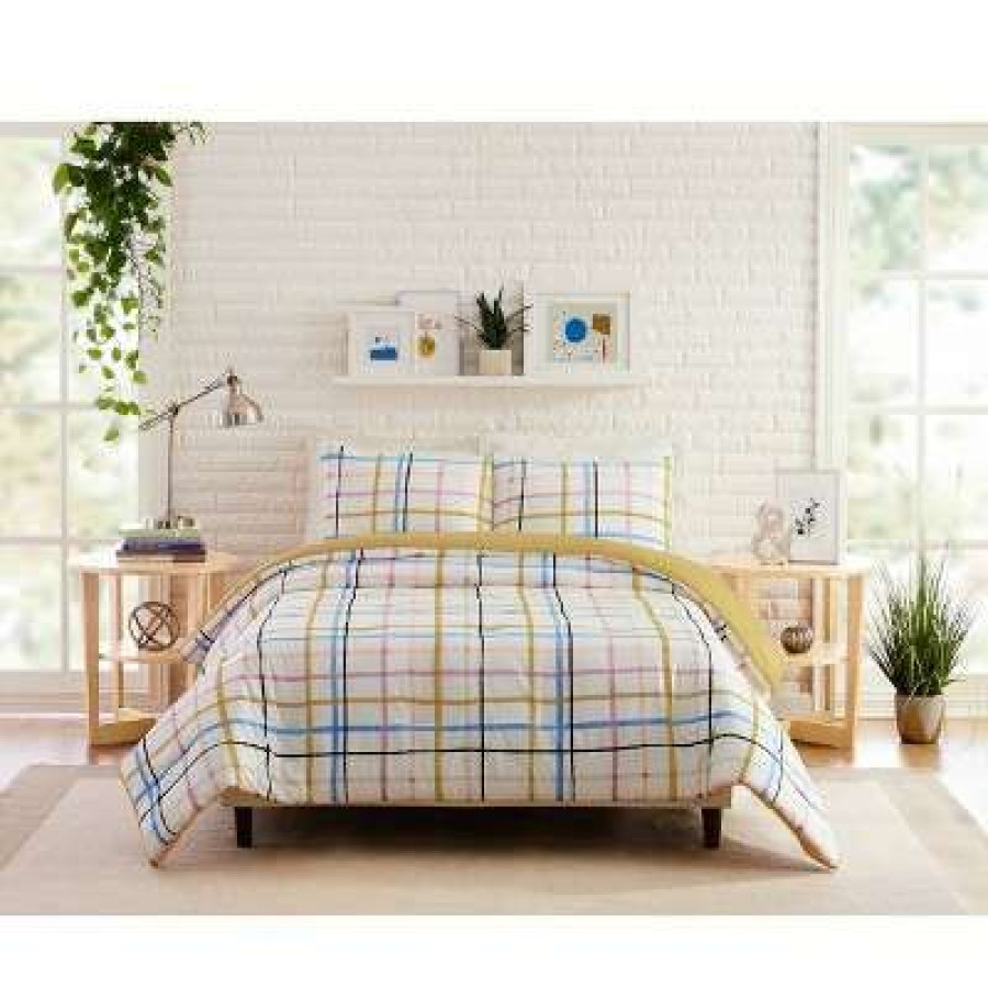 Comforter Bedding Sets * | Cheapest Ampersand Plaid Comforter & Sham Set Makers Collective