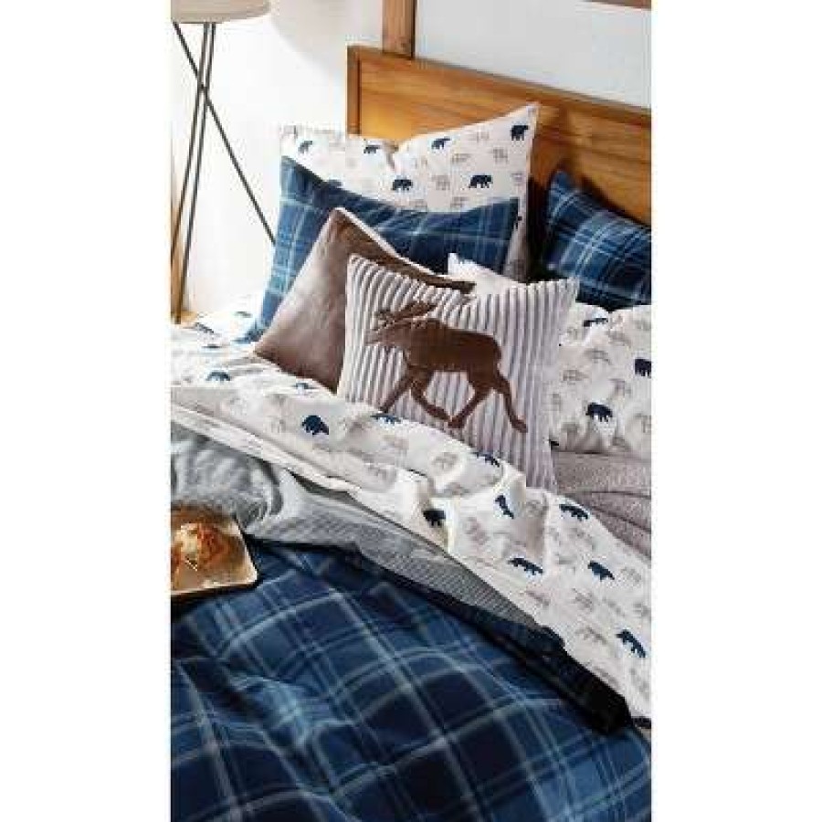 Comforter Bedding Sets * | Best Reviews Of G.H. Bass & Co. 3Pc Heartland Plaid Comforter Set Blue G.H. Bass