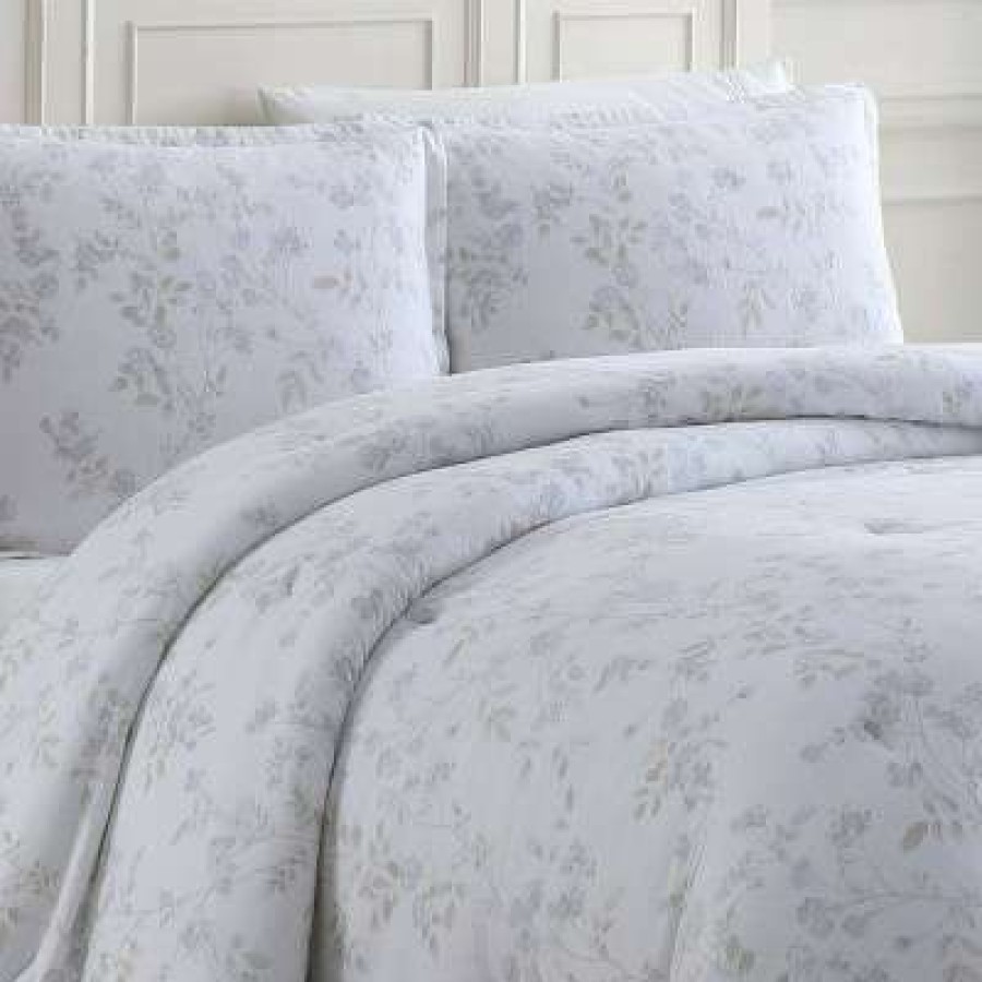 Comforter Bedding Sets * | Top 10 Fawna Brown Flannel Comforter Set Brown Laura Ashley Neutral