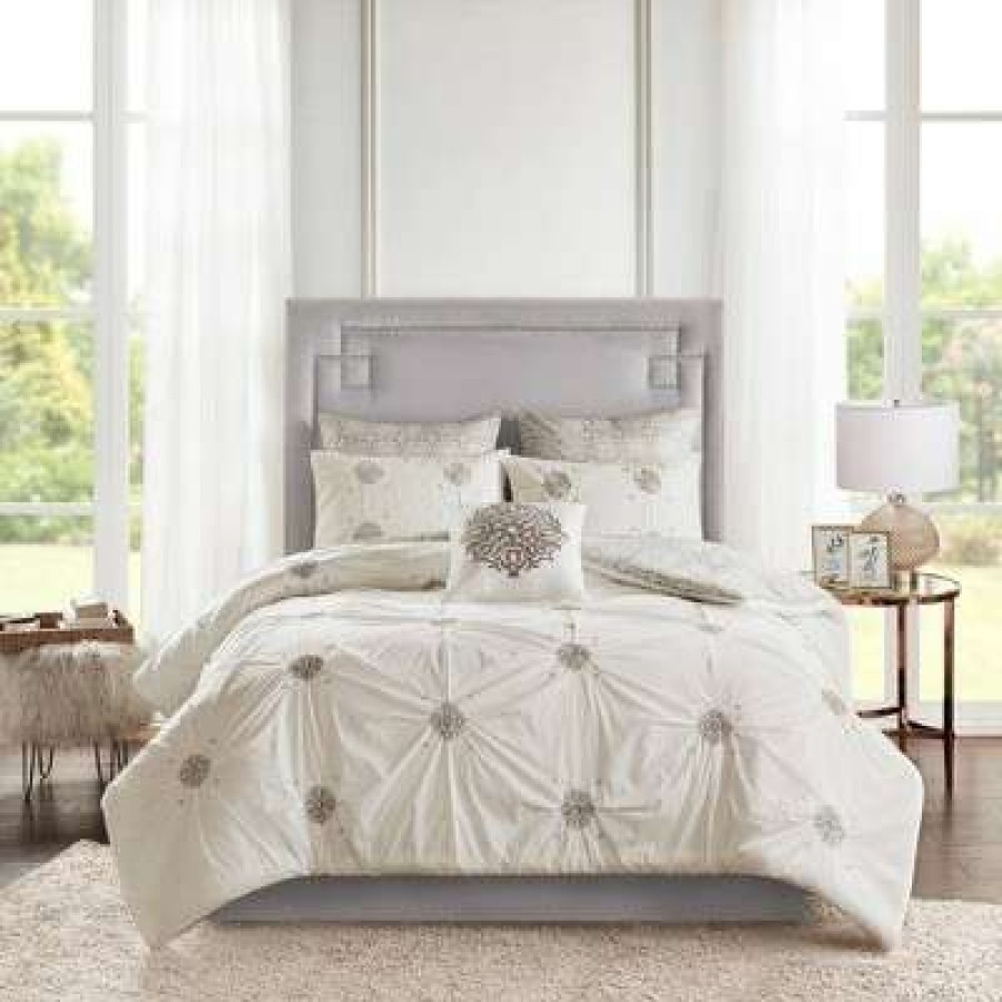 Comforter Bedding Sets * | Deals Madison Park Alicia Cotton Comforter Set