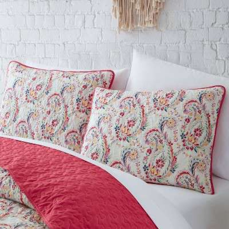 Quilt Bedding Sets * | New Haley Quilt Set Mudd Pink