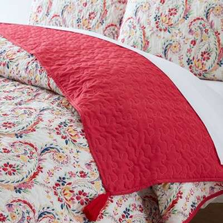 Quilt Bedding Sets * | New Haley Quilt Set Mudd Pink