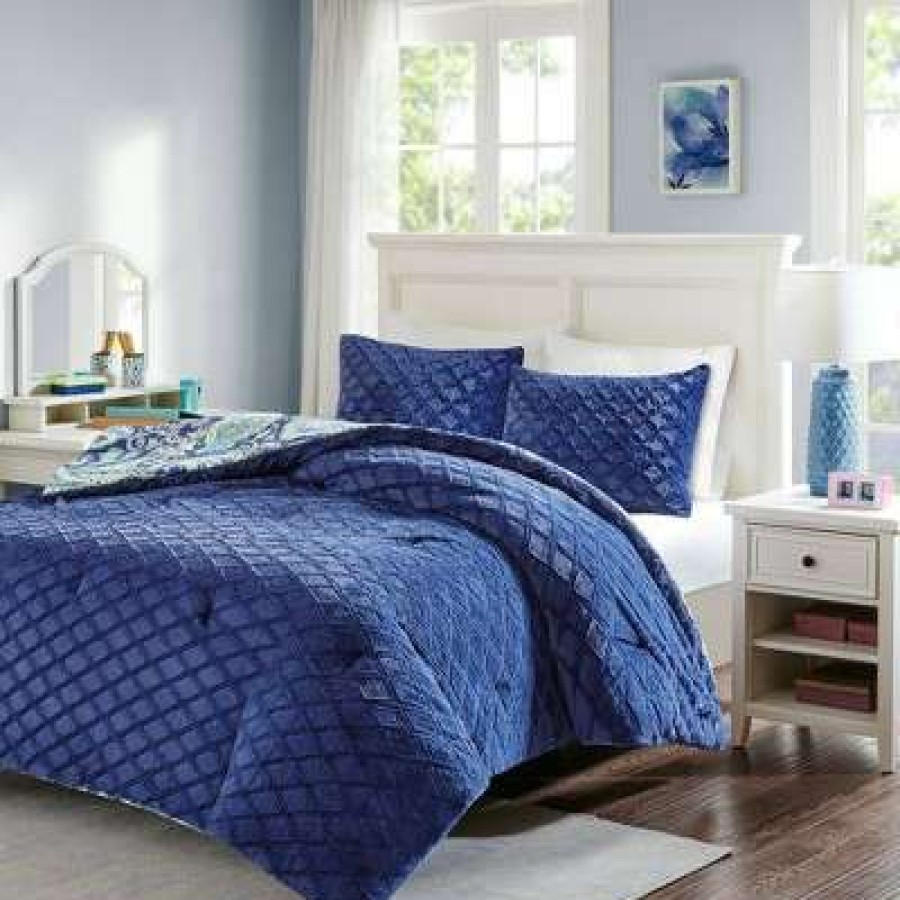 Comforter Bedding Sets * | Best Sale Intelligent Design Kayla Reversible Comforter Mini Set