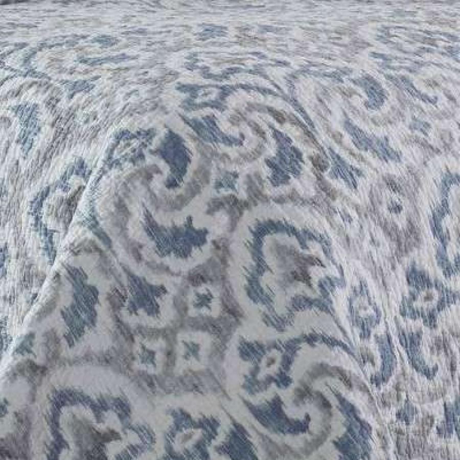 Quilt Bedding Sets * | Top 10 Cape Verde Quilt & Sham Set Tommy Bahama Smoke Blue