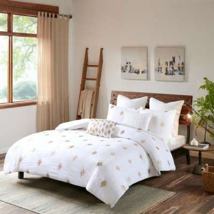 Comforter Bedding Sets * | Hot Sale Ink+Ivy 3Pc Stella Dot Cotton Comforter Mini Set Copper