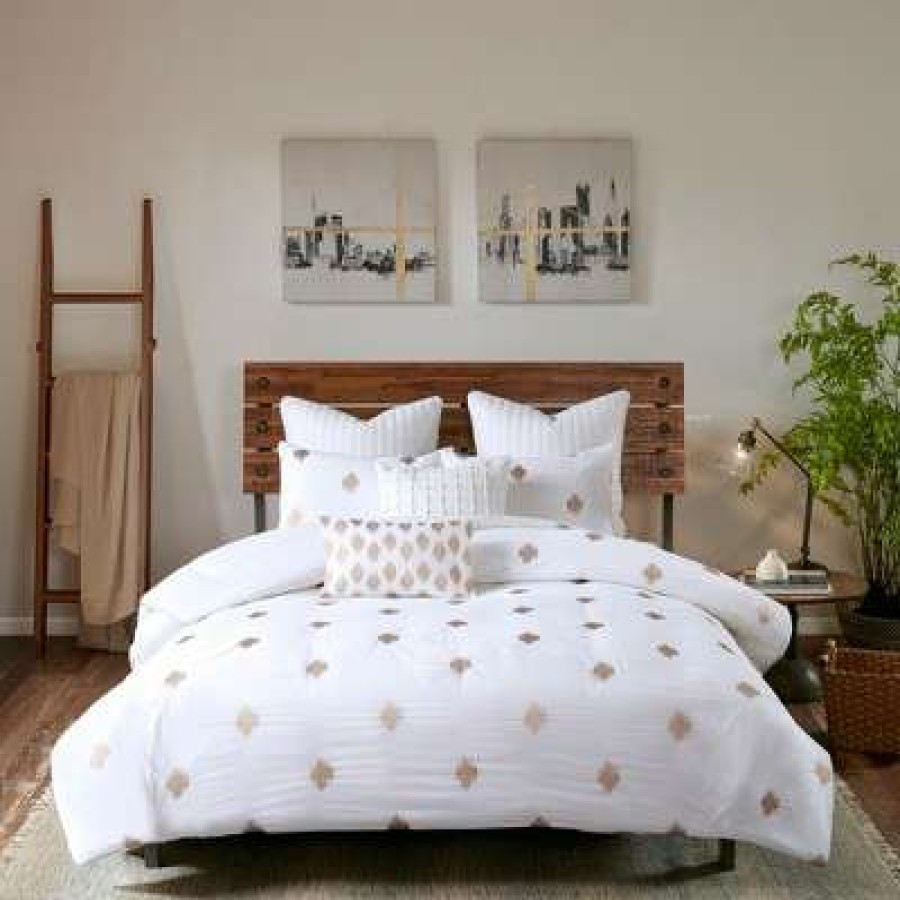 Comforter Bedding Sets * | Hot Sale Ink+Ivy 3Pc Stella Dot Cotton Comforter Mini Set Copper