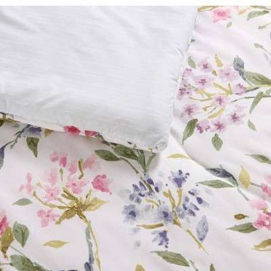 Comforter Bedding Sets * | Wholesale Meadow Breeze Comforter Sham Bonus Set Laura Ashley Purple