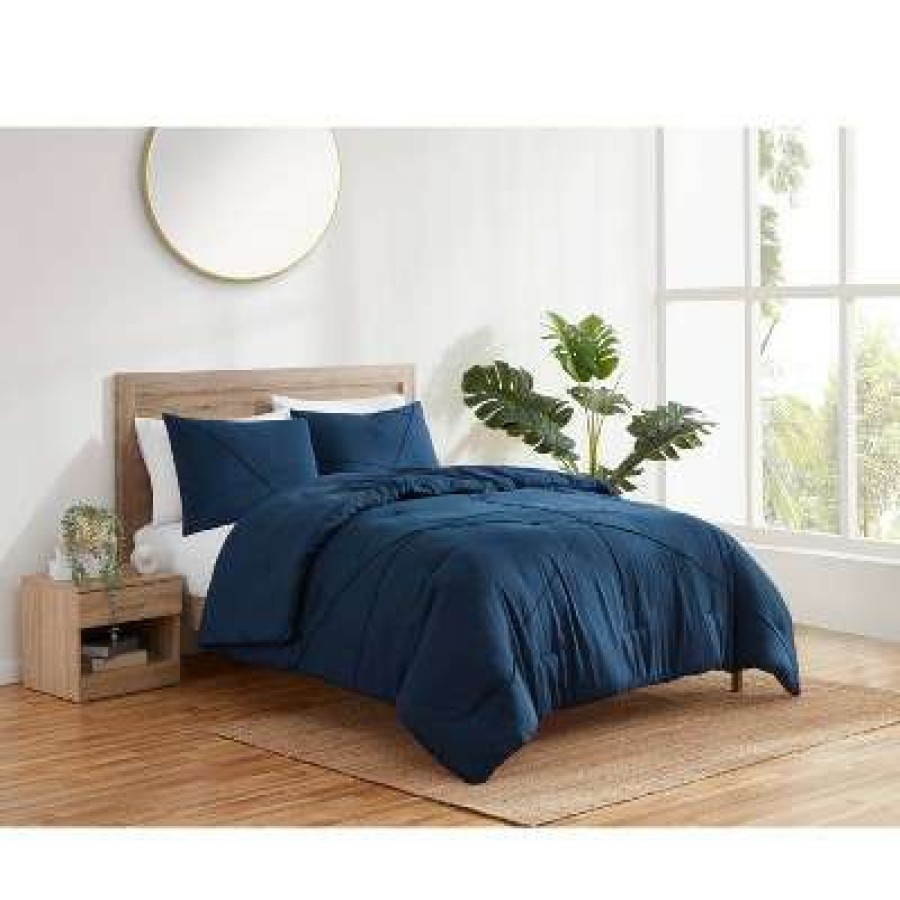 Comforter Bedding Sets * | Best Sale Marin Line Pleat Comforter & Sham Set Refinery29