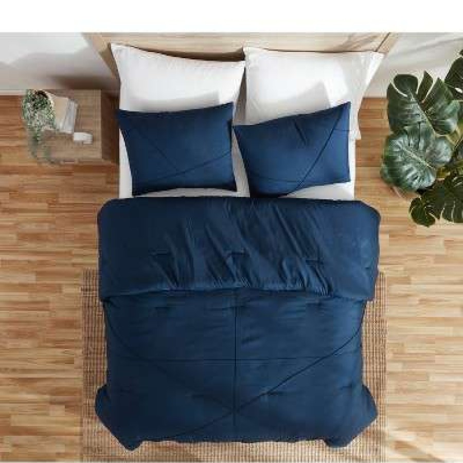 Comforter Bedding Sets * | Best Sale Marin Line Pleat Comforter & Sham Set Refinery29