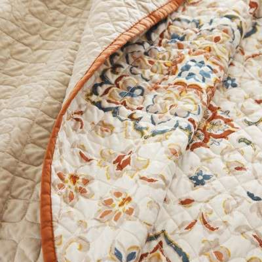 Quilt Bedding Sets * | Hot Sale Madison Park Neda Quilted Coverlet Set 6Pc Ivory