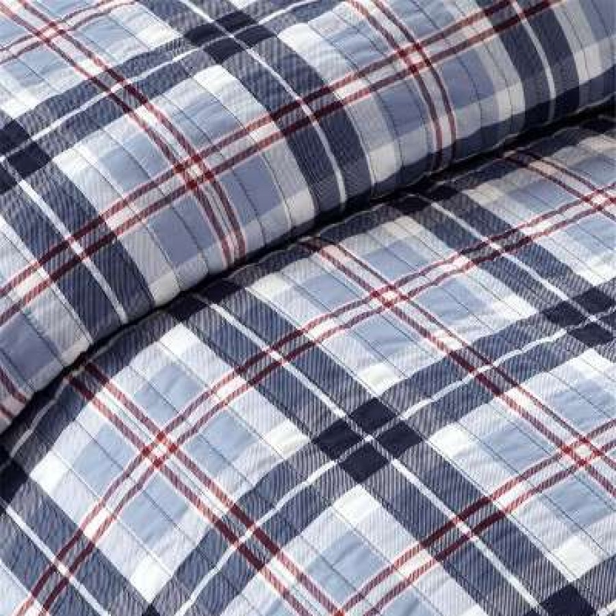 Coverlet Bedding Sets * | Best Reviews Of Mi Zone Lance Plaid Coverlet Set