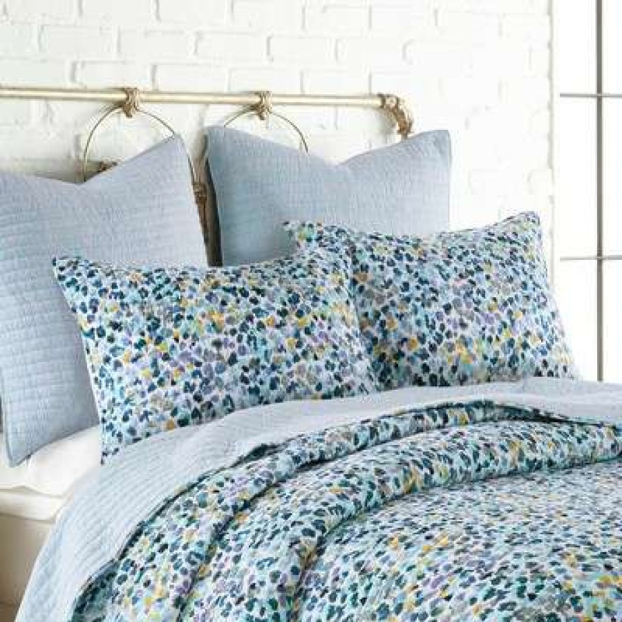 Quilt Bedding Sets * | New Calico Multicolored Quilt Set One Full/Queen Quilt And Two Standard Shams Levtex Home