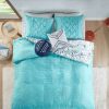 Duvet Cover Bedding Sets * | Hot Sale Intelligent Design Tricia Boho Medallion Printed Duvet Set Aqua