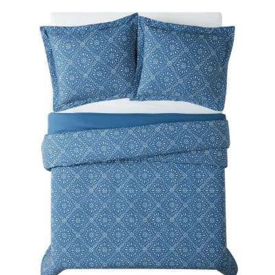 Duvet Cover Bedding Sets * | Best Pirce Brooklyn Loom Katrine Comforter Set Blue