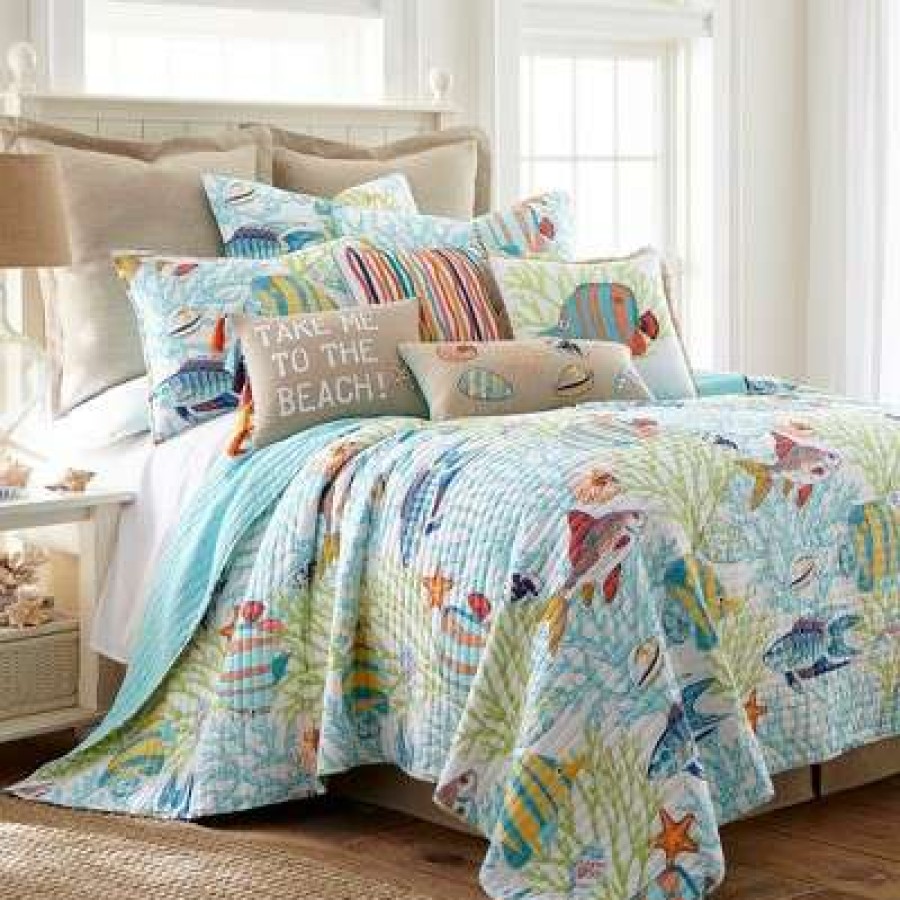 Quilt Bedding Sets * | Cheapest Beachwalk Quilt And Pillow Sham Set Levtex Home