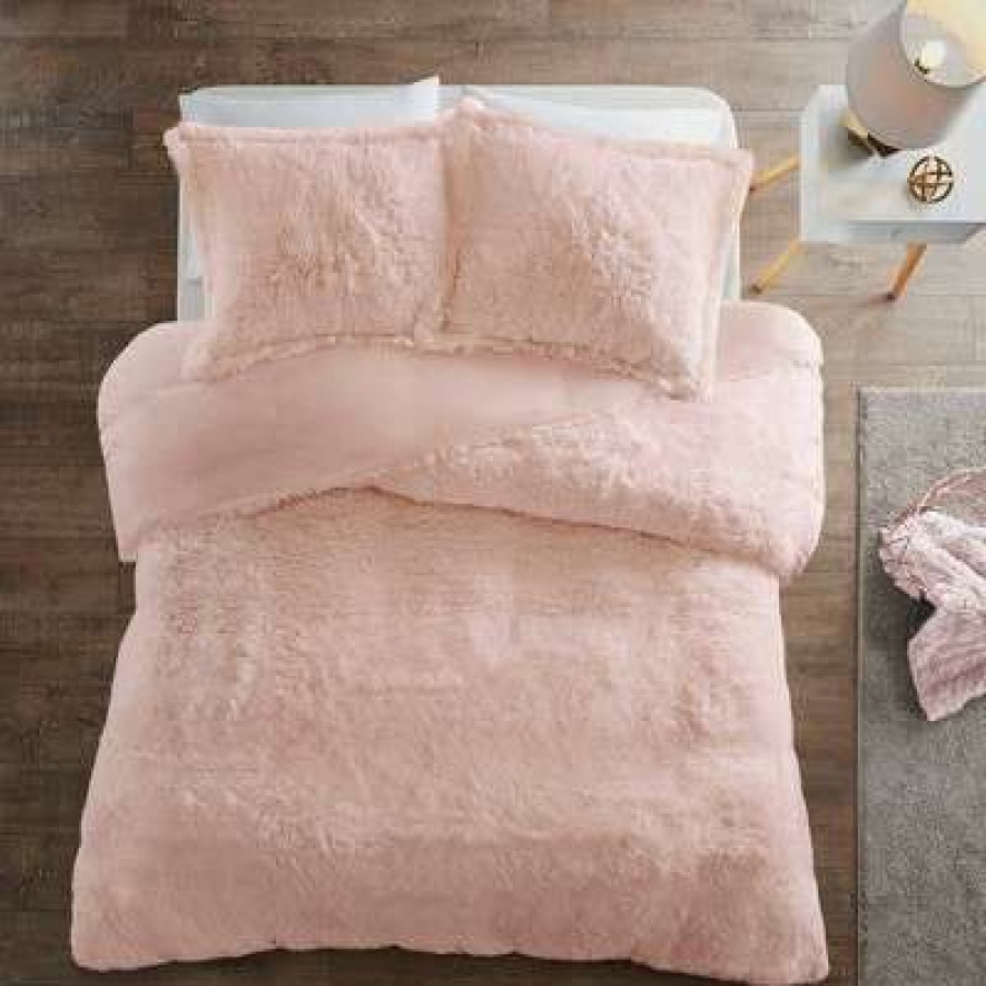 Bedding Collections * | Flash Sale Intelligent Design Leena Shaggy Faux Fur Bedding Collection