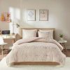 Comforter Bedding Sets * | Best Sale Intelligent Design Addie Metallic Print Reversible Comforter Set