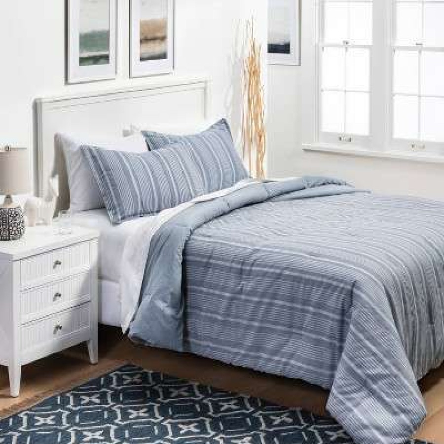 Comforter Bedding Sets * | Top 10 Classic Stripe Comforter & Sham Set Threshold