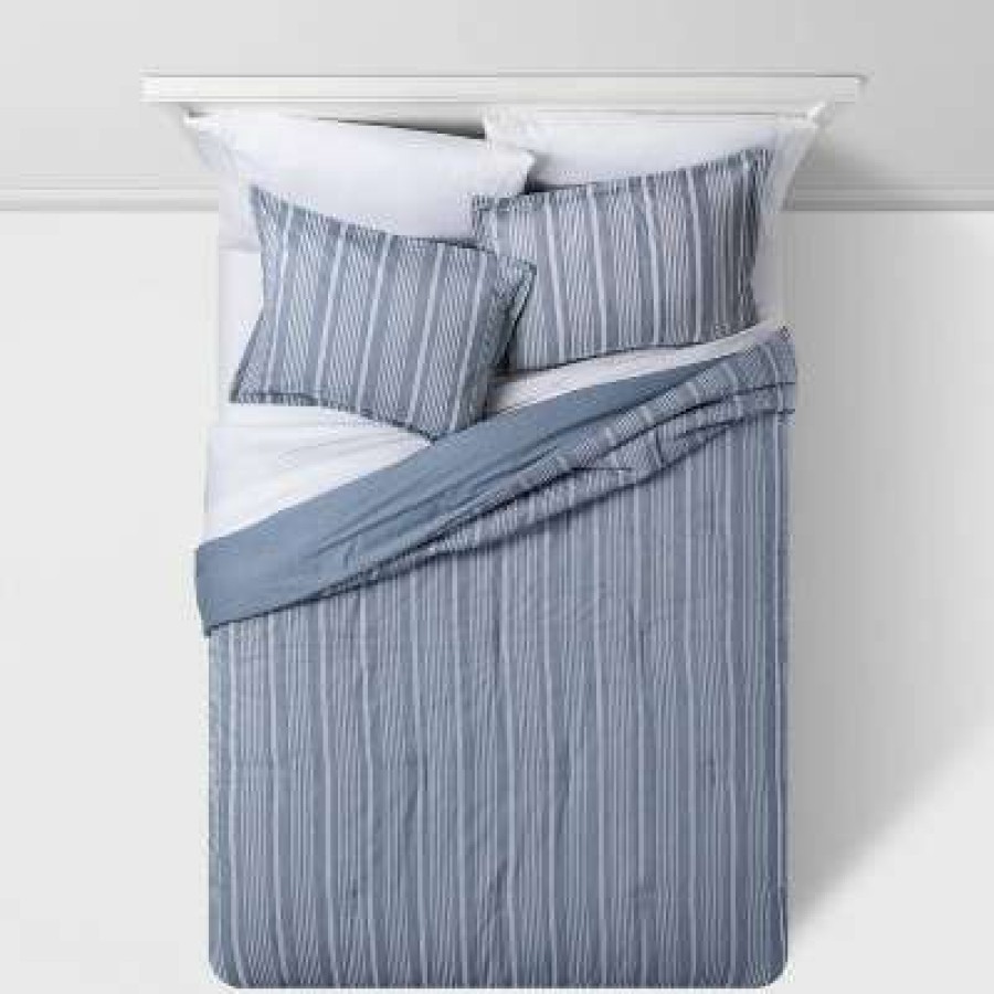 Comforter Bedding Sets * | Top 10 Classic Stripe Comforter & Sham Set Threshold