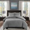 Duvet Cover Bedding Sets * | Brand New Bradley Duvet Cover Mini Set Gray Madison Park