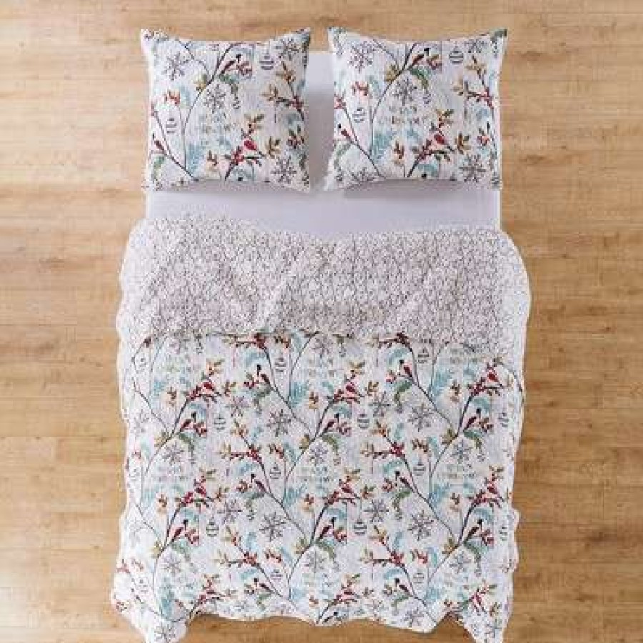 Quilt Bedding Sets * | Cheapest Holly Holiday Quilt Set Levtex Home