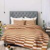 Comforter Bedding Sets * | Deals Little Arrow Design Co Aria Rectangle Tiles Comforter Set Deny Designs Orange