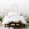 Duvet Cover Bedding Sets * | Flash Sale Hadley Hutton Dotty Gray Duvet Cover Set White Deny Designs