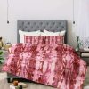 Comforter Bedding Sets * | Cheap Schatzi Brown Quinn Tie Dye Pink Comforter Set Deny Designs Red