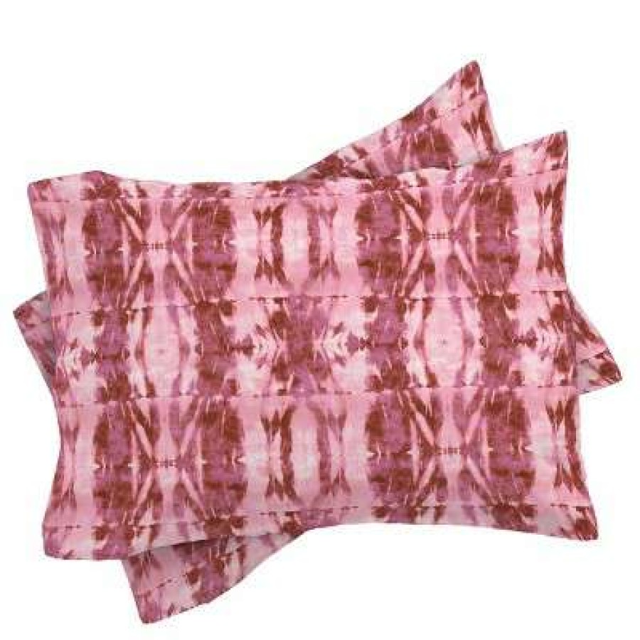 Comforter Bedding Sets * | Cheap Schatzi Brown Quinn Tie Dye Pink Comforter Set Deny Designs Red