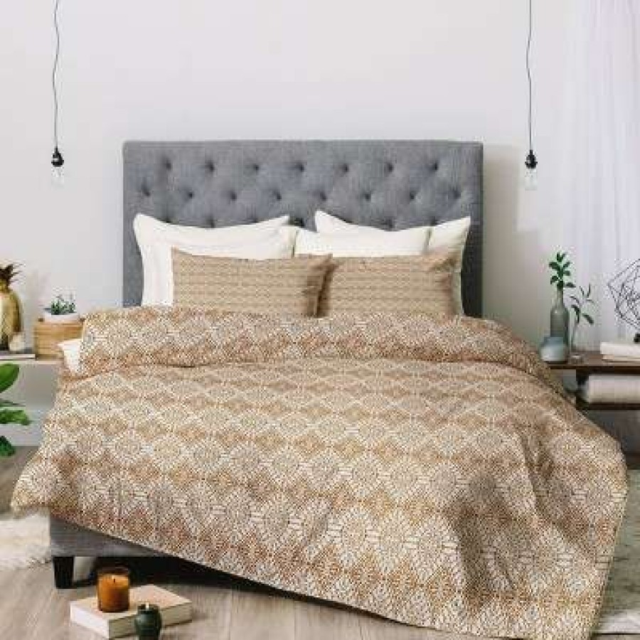 Comforter Bedding Sets * | Best Pirce Holli Zollinger Sahara Geo Comforter Set Deny Designs Yellow