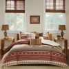 Comforter Bedding Sets * | New Madison Park Duncan Printed Comforter Set 7Pc Spice